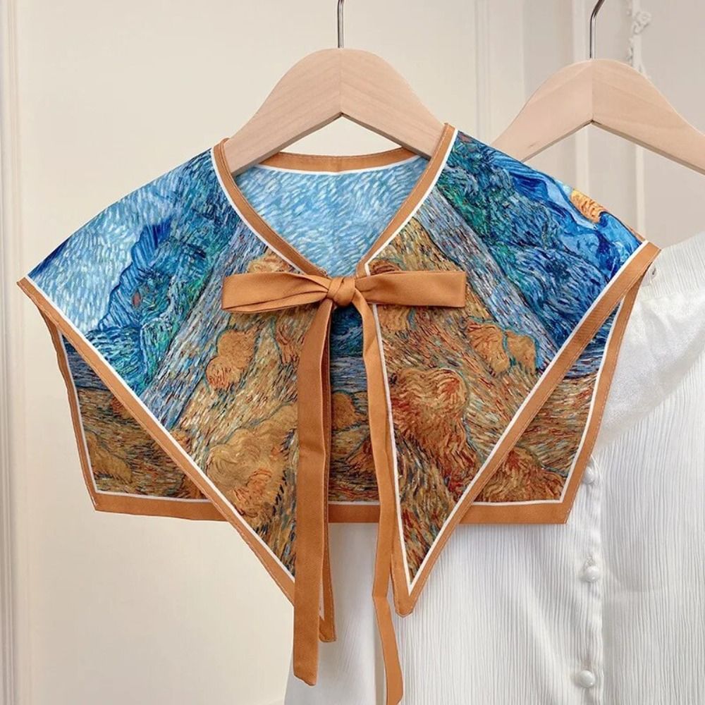 Vintage Fashion Patterns - 女性の花柄の偽の襟,取り外し可能なヴィンテージシャツ,ショルダーラップ,ネックレス,Shawl,false,ファッショナブル