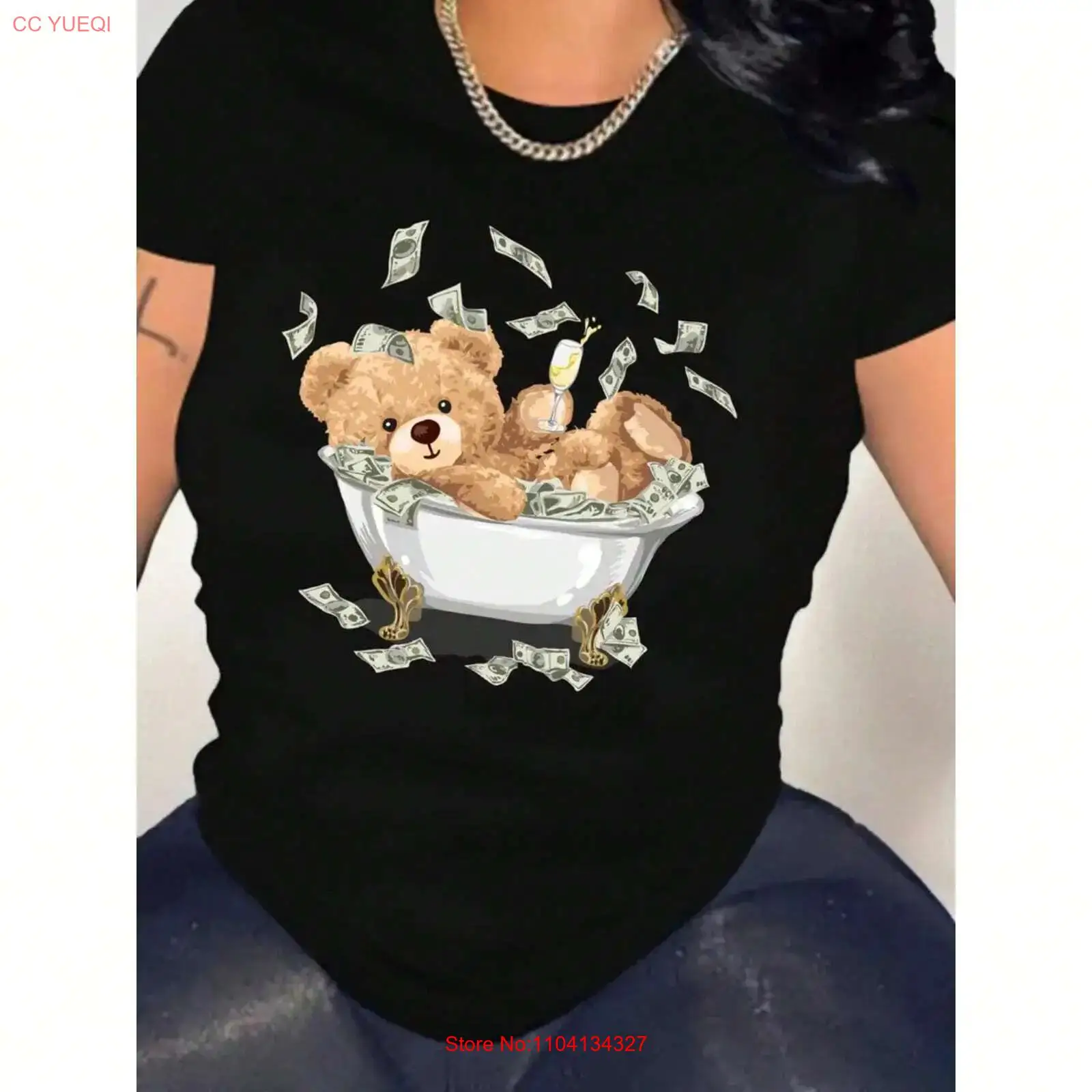 Vintage Fashion Patterns - ドルベア レディース コットン プリント Tシャツ ファッション柄
