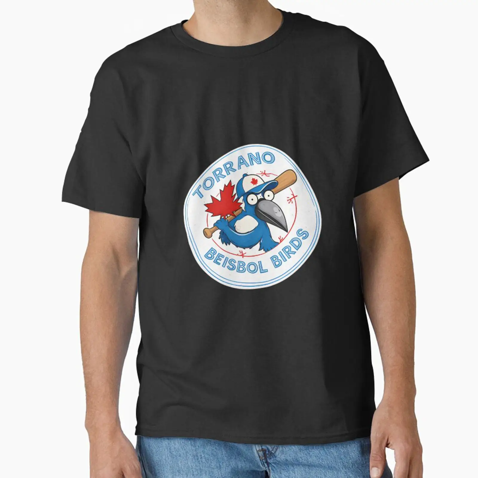 Vintage Fashion Toronto - トロント・トーラノ・ベイスボル・バーズは、KCgrapchがデザイン・販売するヴィンテージ風ウォッシュドソフトデザイナーズウェアファッショントップスで、普段着に最適です。