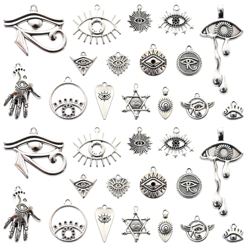 Vintage Fashion Nz - 人工金属チャーム,有名ブランドの魔法のペンダント,DIYネックレス,ブレスレット,ジュエリー作り,クラフト用品,16個