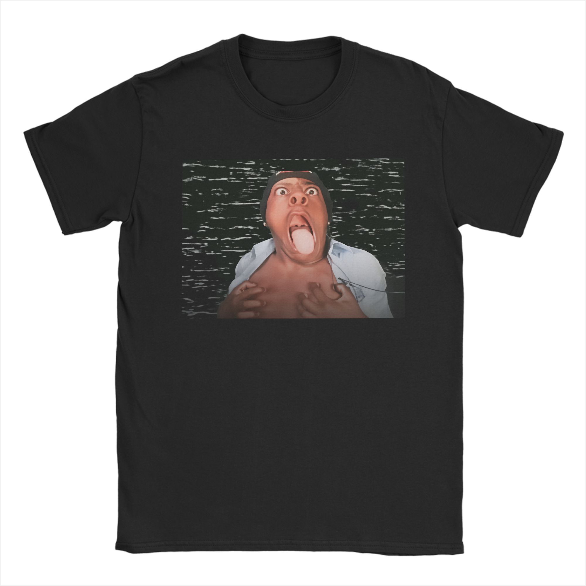 Vintage Fashion Youtubers - IShowSpeed YouTuber ファニーフェイスミームコットン Tシャツ大人の夏のヴィンテージ Tシャツファッション Tシャツプラスサイズの卸売衣類