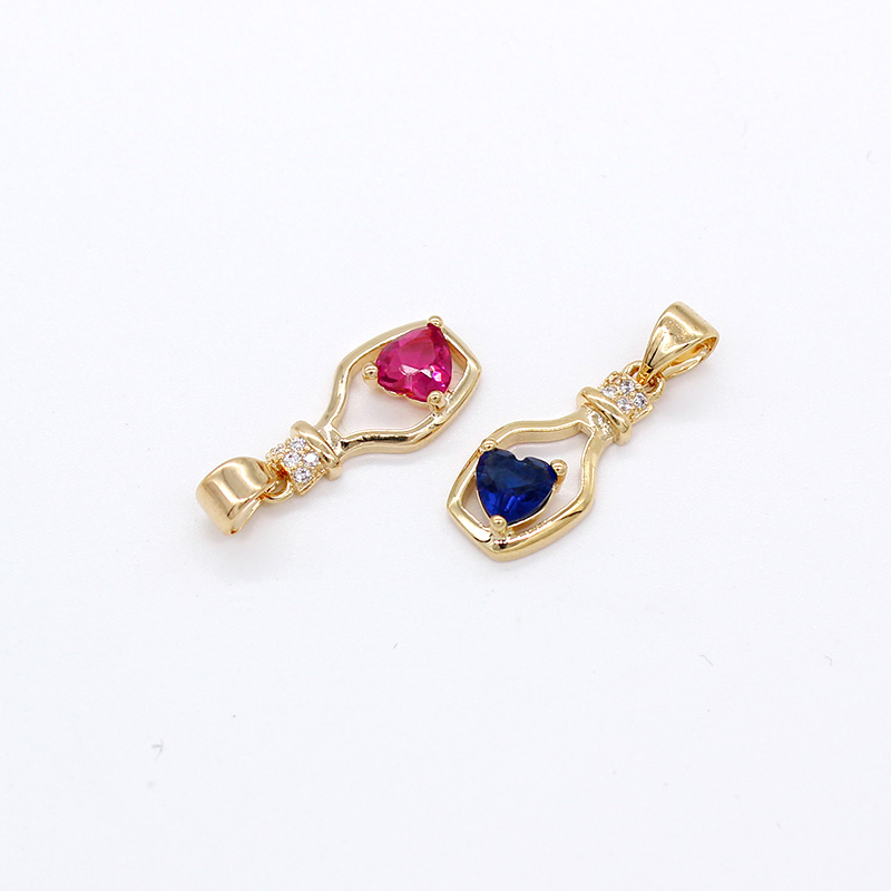 Vintage Fashion Vogue - FS-ヴィンテージの赤と青の石のジュエリー,宴会のアクセサリー,ギフト,流行,小さい