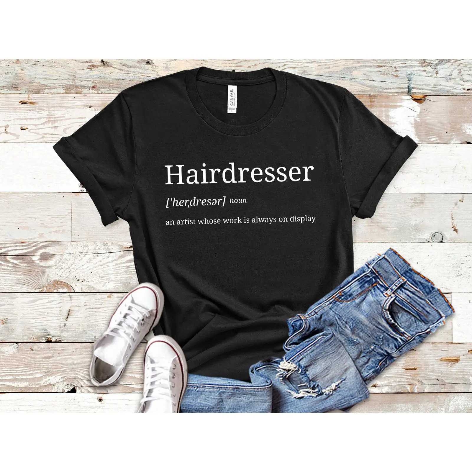 Vintage Fashion Quotes - 美容師 Tシャツ ヘアドレッサー ヘアスタイリスト 引用句入り ヴィンテージ