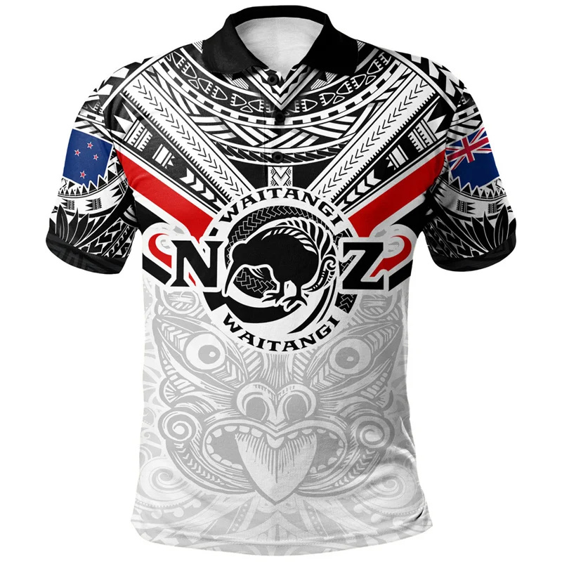 メンズ3Dプリントポロシャツ,新しいzealand nz F - Vintage Fashion Nz のレビューと価格