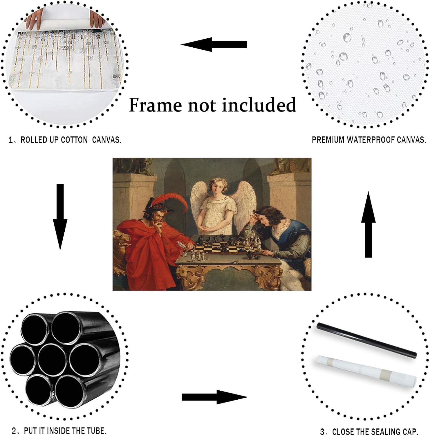 IUHYVMSM ヴィンテージ ファウストとメフィストフェレ - Vintage Fashion Wall Art のレビューと価格