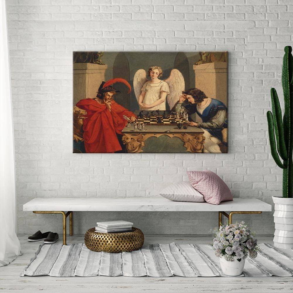 IUHYVMSM ヴィンテージ ファウストとメフィストフェレ - Vintage Fashion Wall Art のレビューと価格