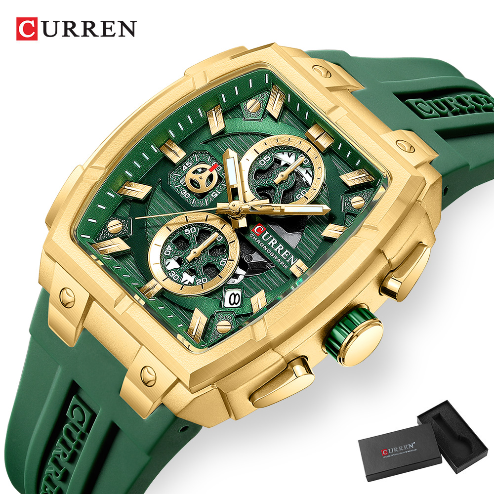 CURREN 高級ヴィンテージ腕時計 メンズ スポーツ クロ - Vintage Fashion Aesthetic のレビューと価格