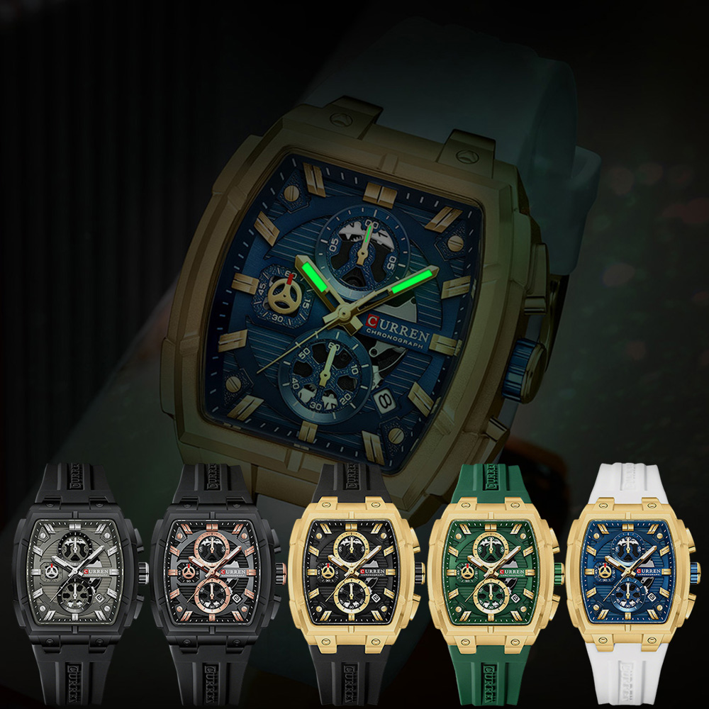 CURREN 高級ヴィンテージ腕時計 メンズ スポーツ クロ - Vintage Fashion Aesthetic のレビューと価格