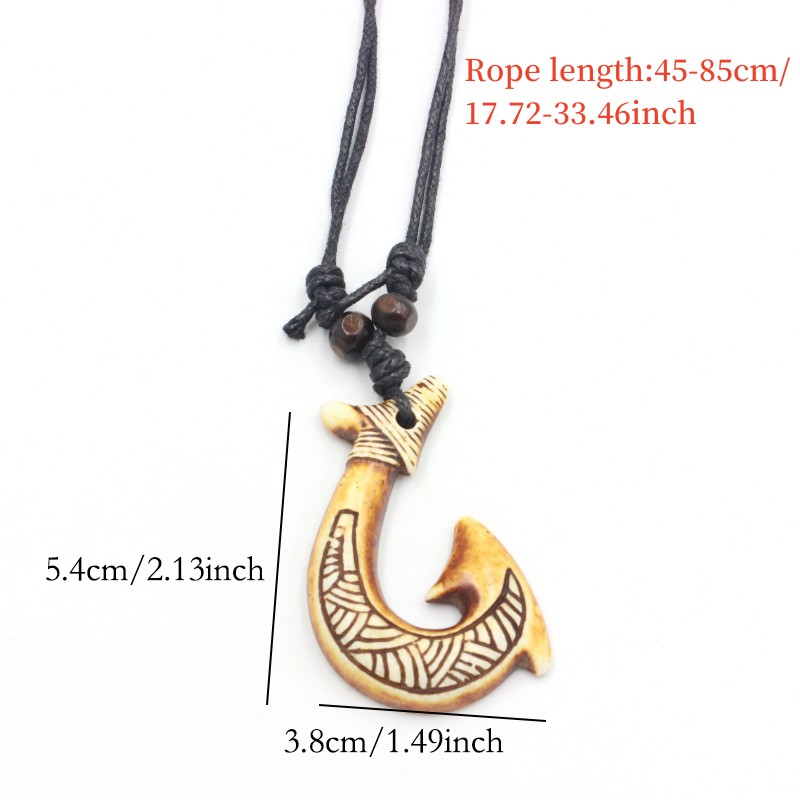12 ピース/ロット模造骨彫刻ニュージーランドマオリフィッシ - Vintage Fashion Nz のレビューと価格