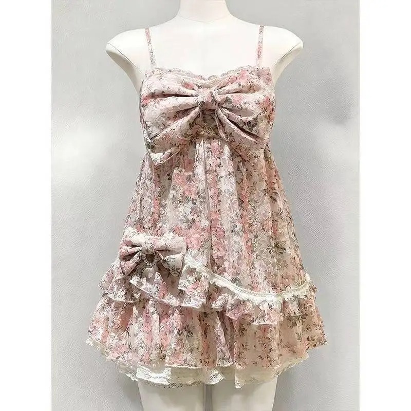 かわいい日本ロリータツーピースセット女性ヴィンテージノースリ - Vintage Fashion Ai のレビューと価格