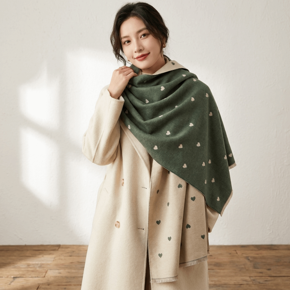 ファッションエレガントな両面ハート柄スカーフ、ヴィンテージス - Vintage Fashion Patterns のレビューと価格