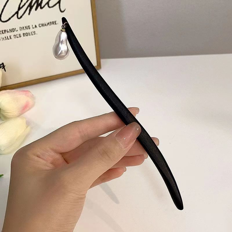 ヴィンテージ中国風の木製花ヘアスティックパールヘアピンジュエ - Vintage Fashion Ai のレビューと価格