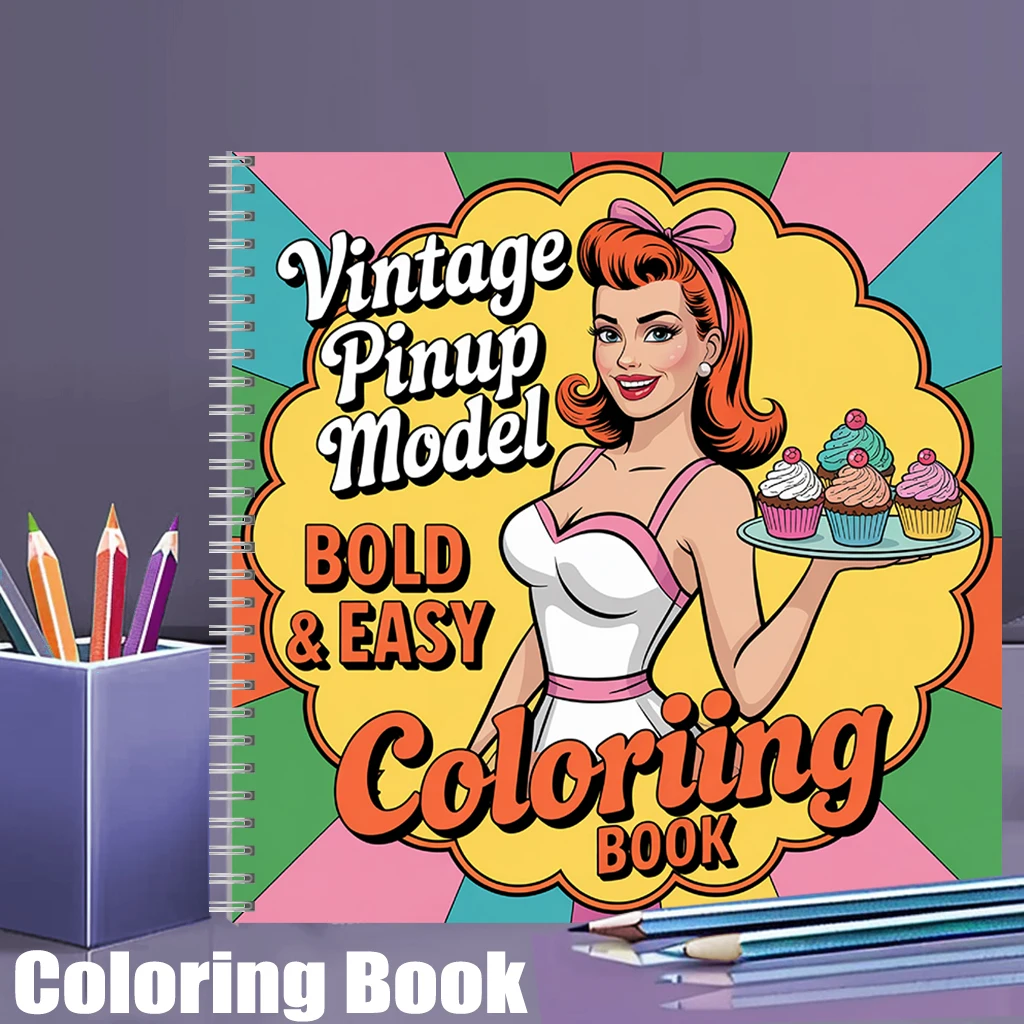 大人向けのヴィンテージモデル塗り絵ブック、誕生日プレゼント、 - Vintage Fashion Coloring Book のレビューと価格