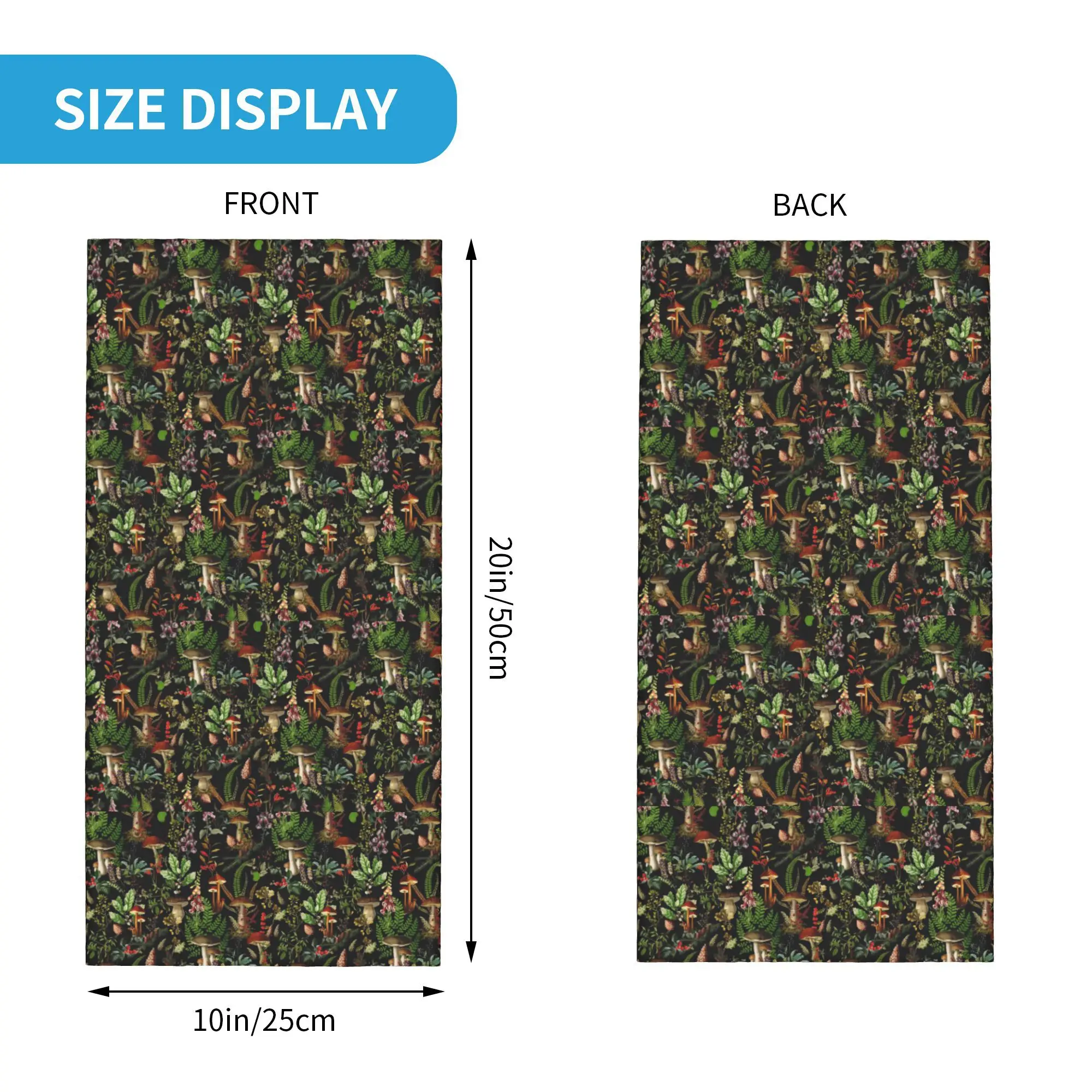 ヴィンテージ ミッドナイト マッシュルーム 森林柄 ブラック - Vintage Fashion Patterns のレビューと価格
