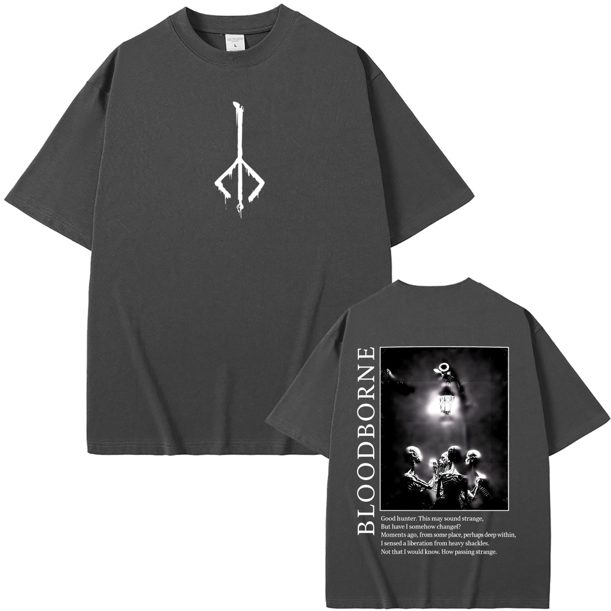 ゲーム Bloodborne Tシャツ夏男性女性ヴィンテージ - Vintage Fashion Game のレビューと価格