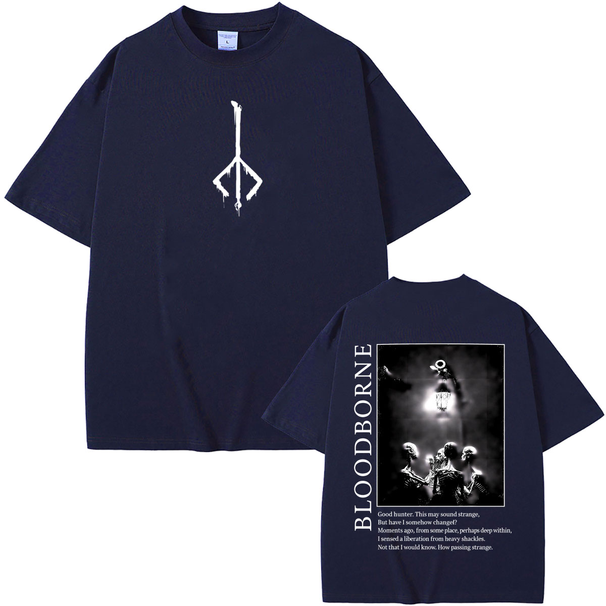 ゲーム Bloodborne Tシャツ夏男性女性ヴィンテージ - Vintage Fashion Game のレビューと価格