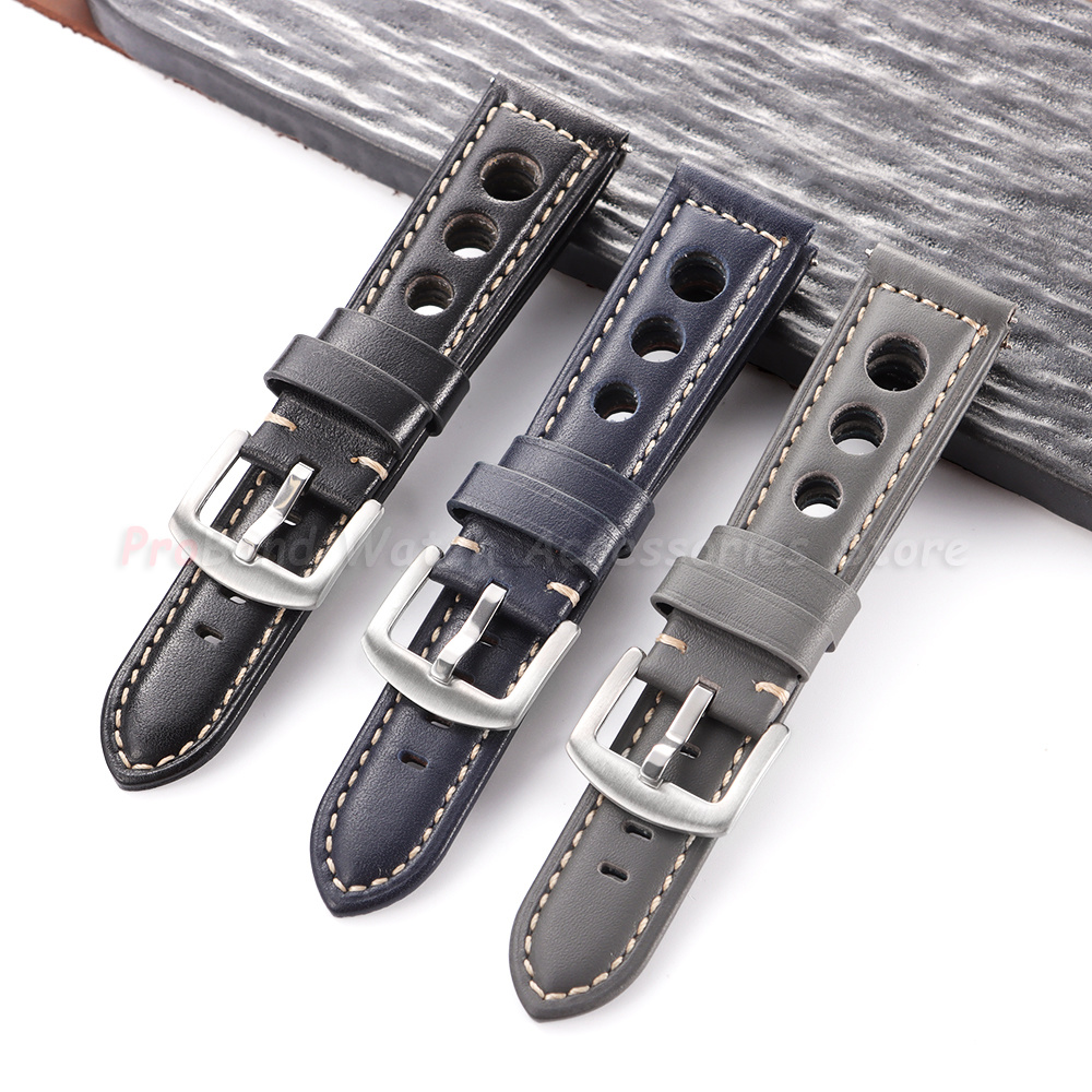 牛革時計ストラップブレスレットヴィンテージ本革 20 ミリメ - Vintage Fashion Tags のレビューと価格