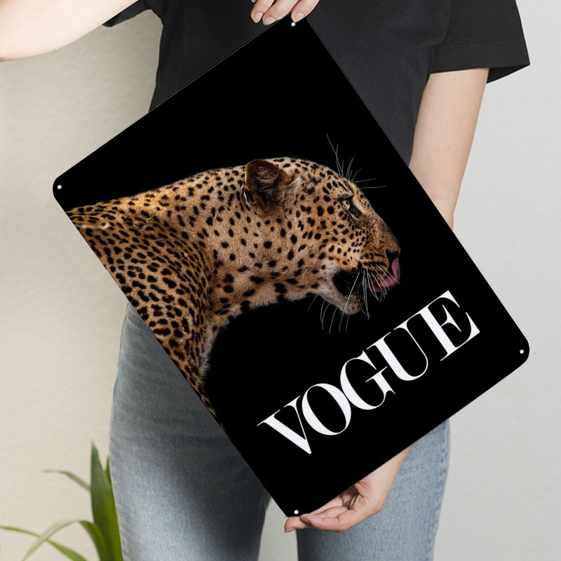 ヴォーグファッションポスター メタルサイン 動物ポスター ヴ - Vintage Fashion Vogue のレビューと価格