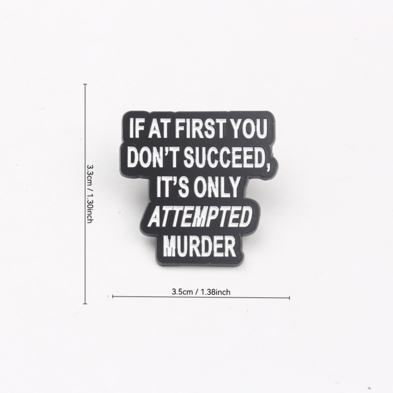ヴィンテージ風面白いエナメルピン - 「もし私が何を考えてい - Vintage Fashion Quotes のレビューと価格