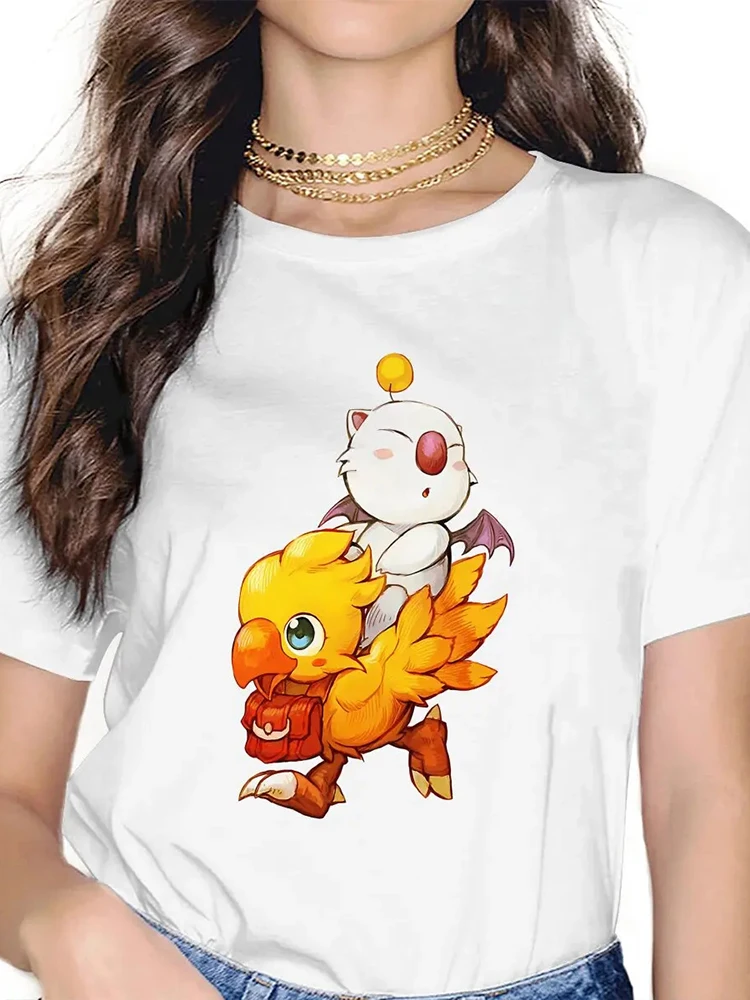 ファイナルファンタジーゲームチョコボ Tシャツグラフィック女 - Vintage Fashion Game のレビューと価格
